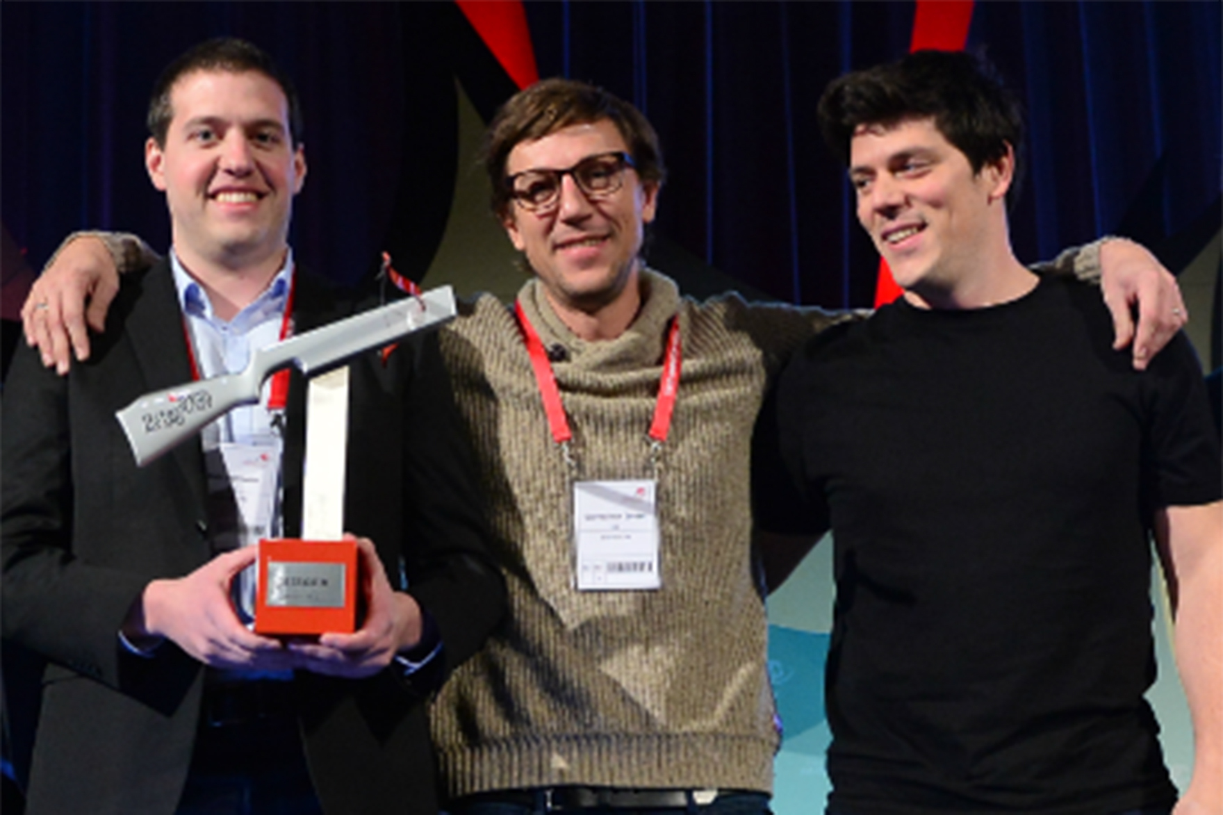 The three winners of the Swiss Technology Award 2018